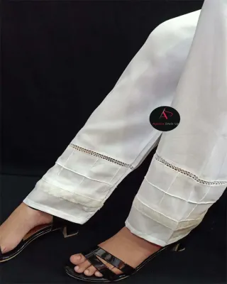 Trendy Trouser Designs 2022 Dori Shuttle Lace And Pentax Plate Samosa  Cutworks Latest Trouser Design - YouTube