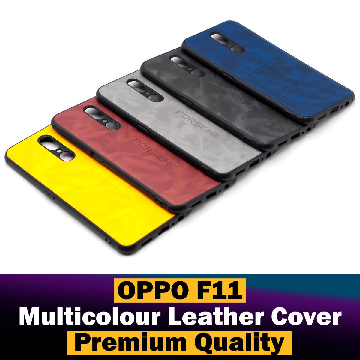 oppo f11 back cover leather