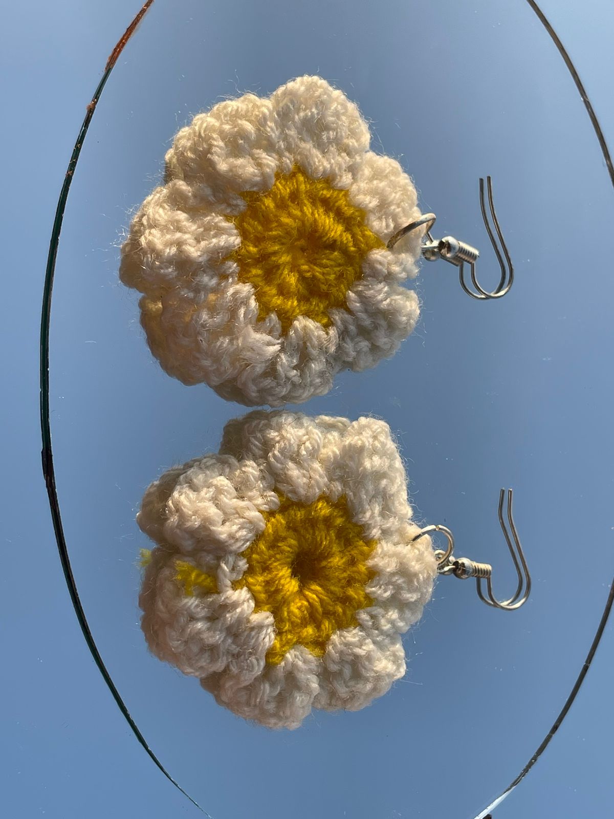 Wool Ear Rings Hand made