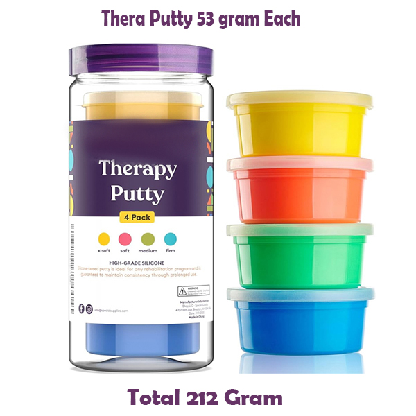(Theraputty Clay) Therapy Putty Hand Exercise, Finger & Grip Strengthening Silicone Putty autism hand excersie - KS