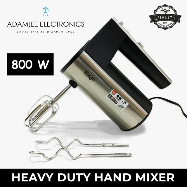 RAF Hand Mixer and Egg Beater R.6629 with 5 speed + Turbo – 800w