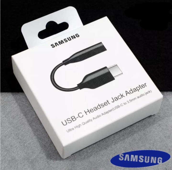 Original Samsung USB Type C to 3.5mm Audio Headphone Jack Adapter Connector For Type-C Models | Earphone Converter Aux Audio Sound Cable Headset Splitter Music Converter - High Quality