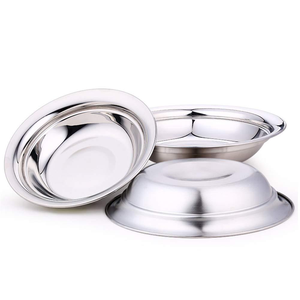 Pack Of 4 Stainless Steel Round Mini Plate 5 Inches Piyali Saucer ...