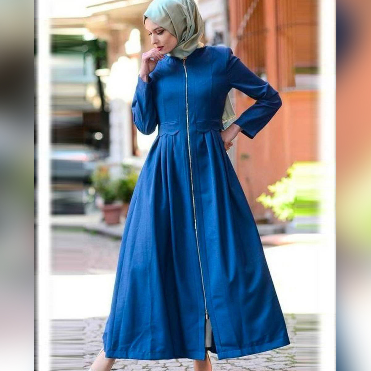 denim abaya daraz