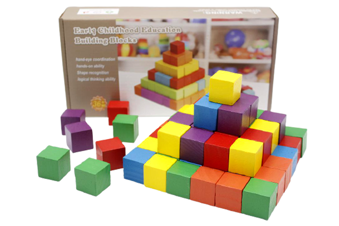 Wooden Early Childhood Education Building Blocks (KC2826) | Daraz.pk