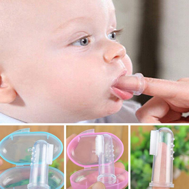 New born Baby Silicone Toothbrush For Fingers, Baby Toothbrush For Teeth, Silicone Toothbrush For Toddlers, Massage Brush, Baby Toothbrush