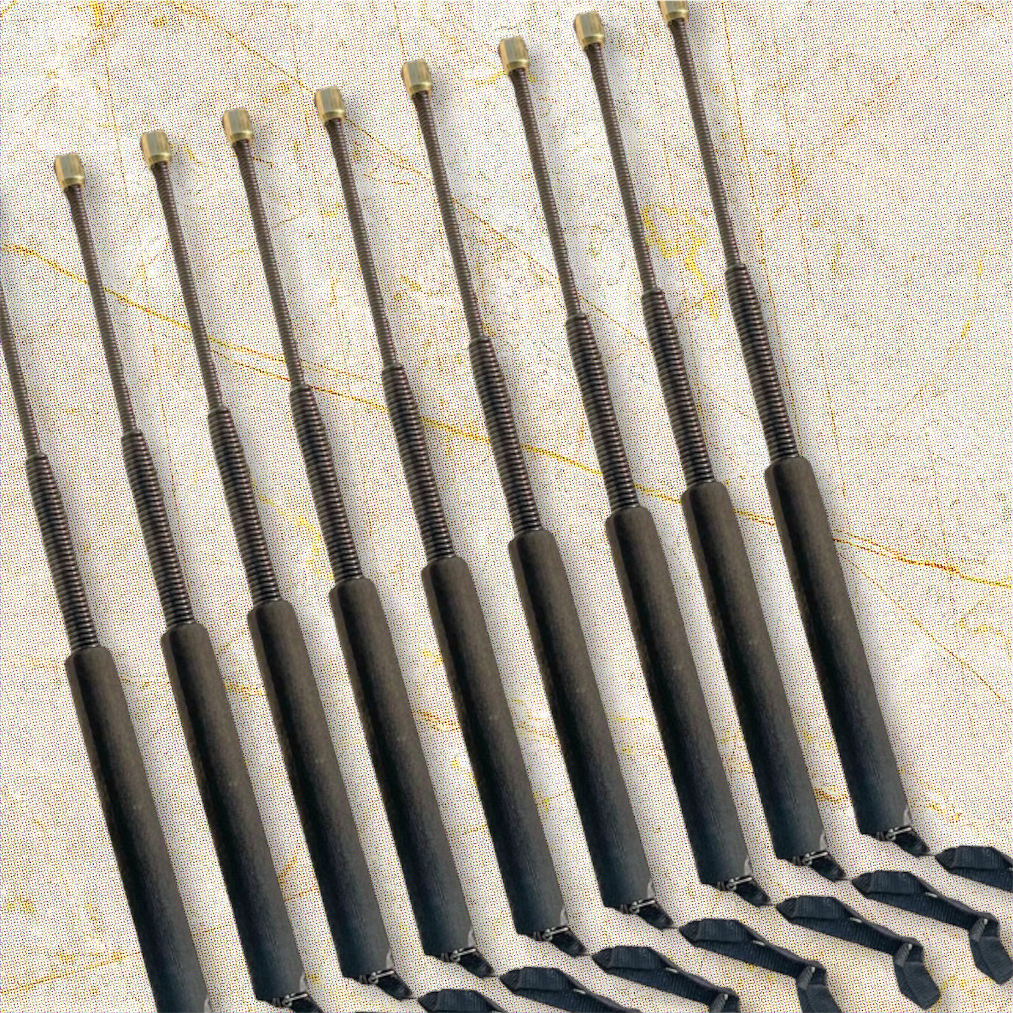 26 Inch Expandable Metal Spring Rod with Manual Nylon Pouch Retractable Stick For Self-Def High Quality