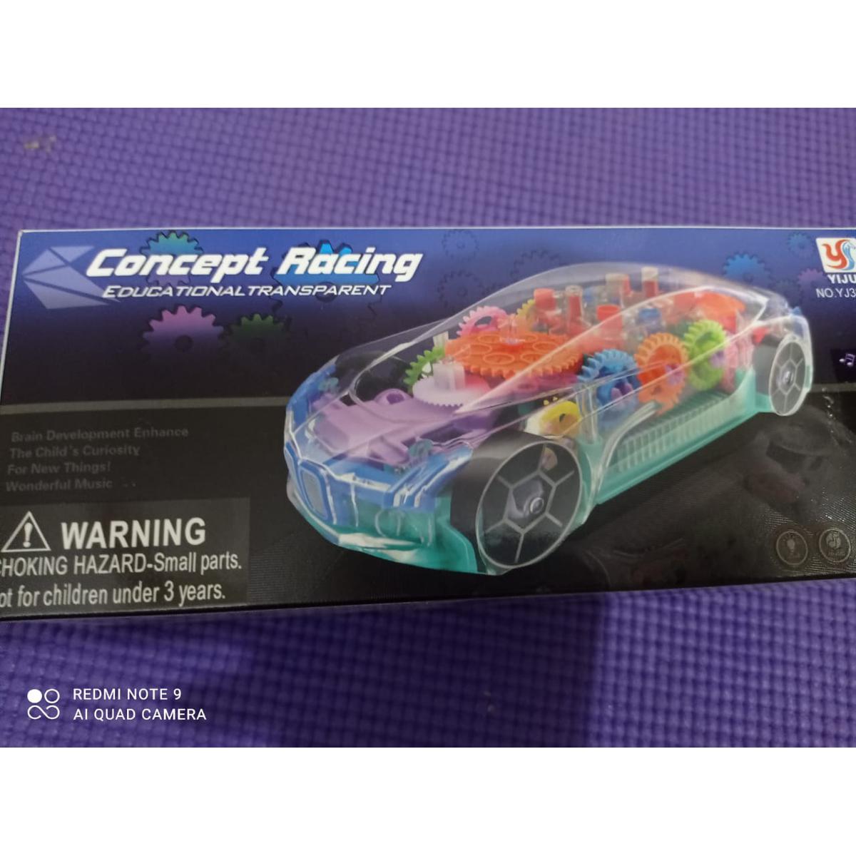 3d Concept Racing Educational Transparent Car Toy for Kid
