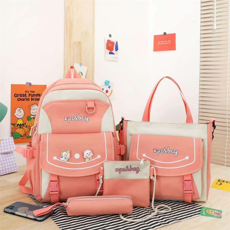 5 Piece New Unique Design Backpack For Girls Daraz.pk
