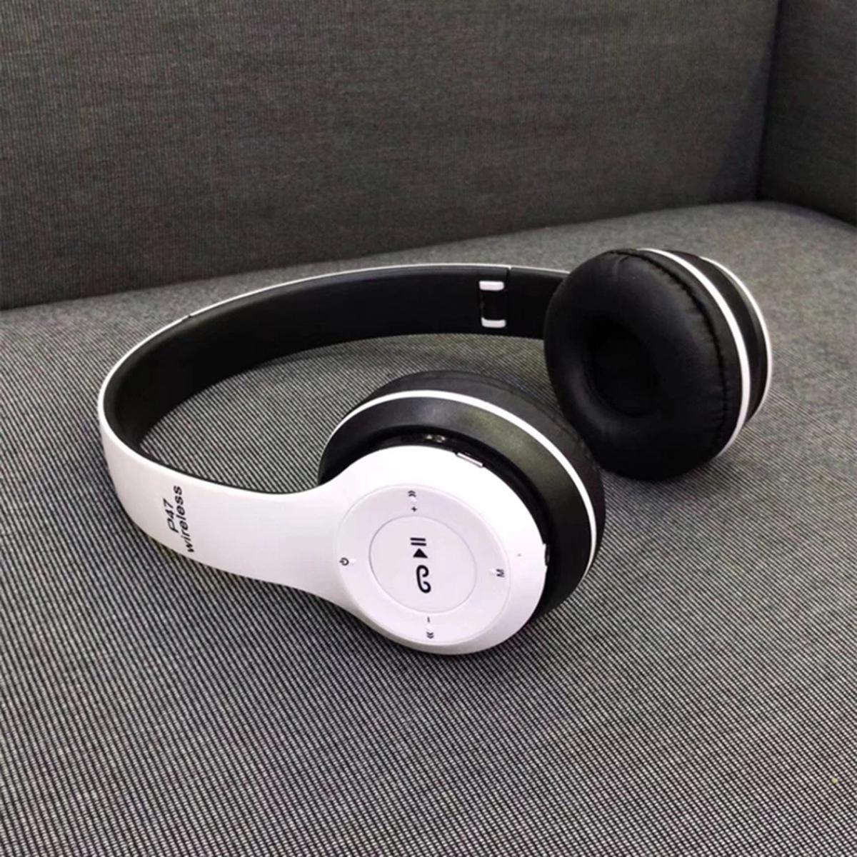 P47 On Ear Wireless Headphones Dynamic Plastic Mobile Phone Earphone with Volume Control / with Microphone / Noise-isolating Headset
