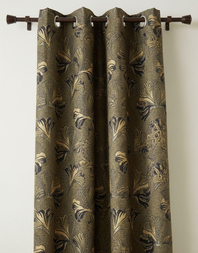 High Quality Premium Curtain 1Pc Parda (55*96 Inches) Elegant & Crystal Designs With Guaranteed Ring(Eyelet) For Bedroom & Living Room