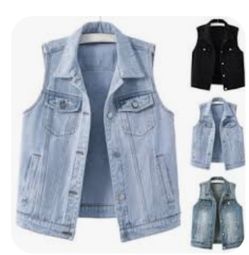 Classic Women's Denim Sleeveless Jacket – Versatile and Stylish