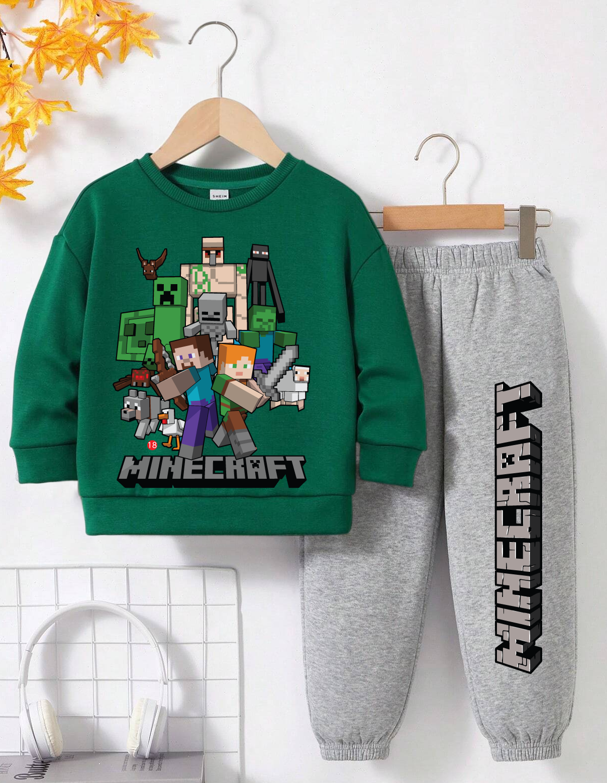 Minecraft Printed Kids Winters Track Suite For Boys