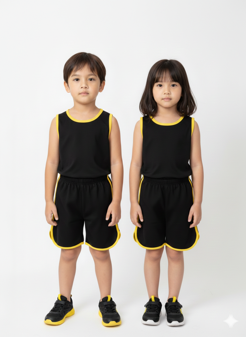 Kids Lightweight Sando Shorts Set 2 Pcs Set