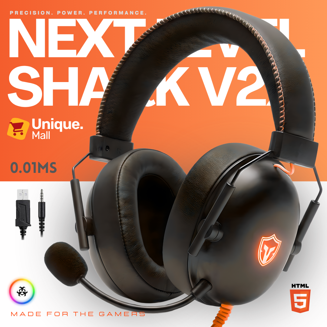➤ Universal RGB Gaming Headphones with Mic | Multi-Model 7.1 Surround Sound Over Ear Gaming Headset with Deep Bass Noise Cancelling Mic Soft Cushions & Audio Compatibility for PC Laptop PS4 PS5 Xbox Mobile PUBG COD Streamers – Unique Mall