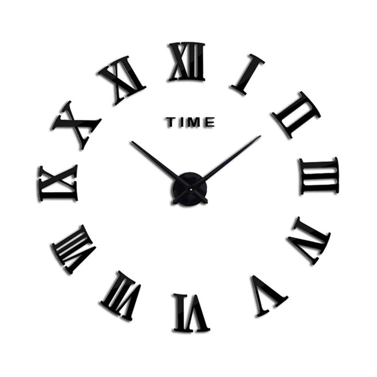 Modern 3d dual number acrylic wall clock imported acrylic board wall clock new edition