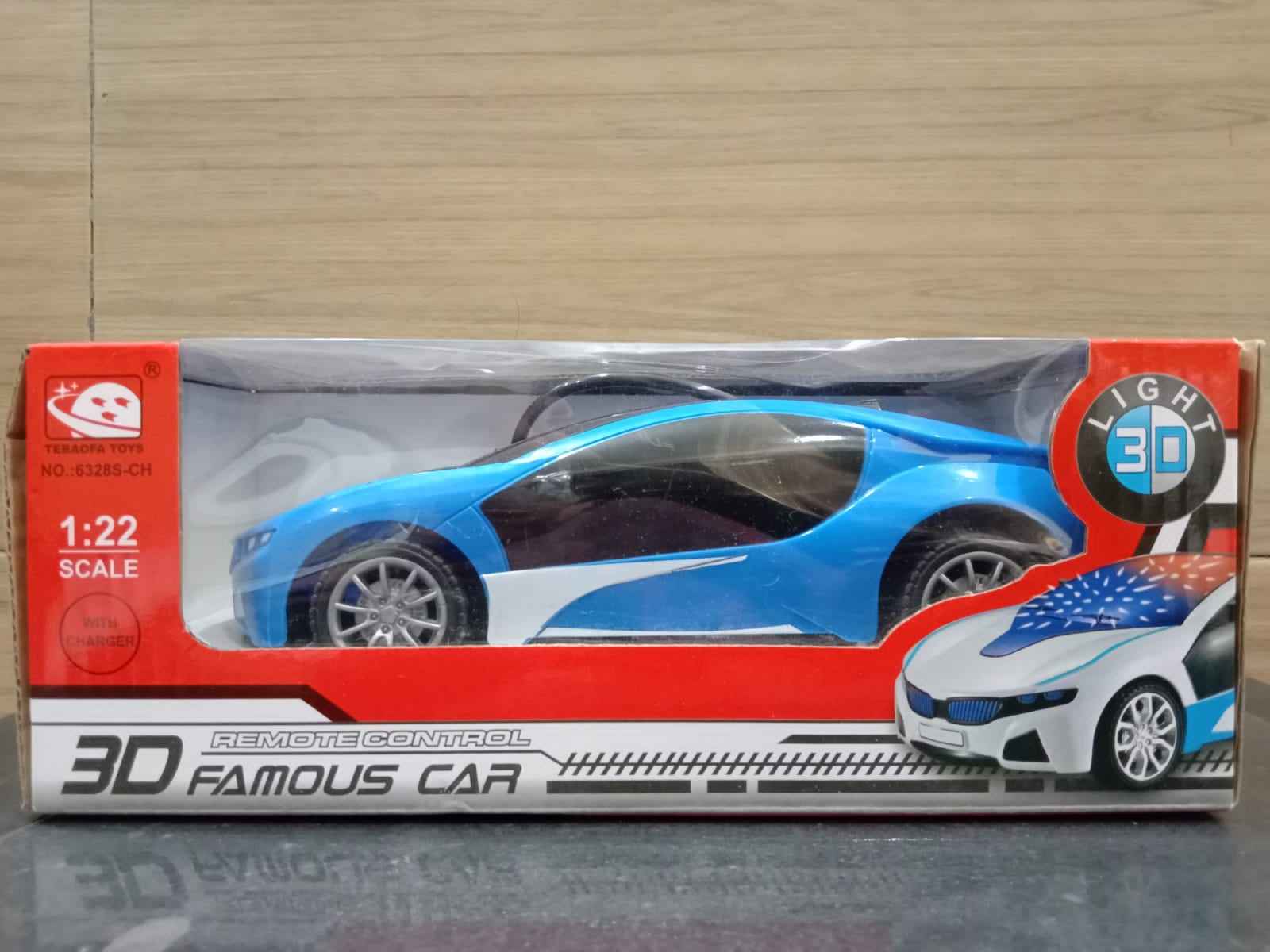 Rechargeable Remote Control High Speed 3D Famous Car With Lights And Left Right Turn Option