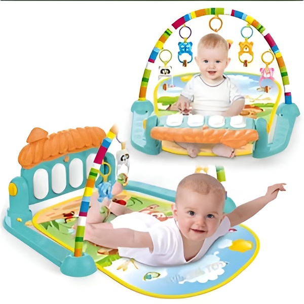 3 In 1 Newborn Baby Toddler Activity Play Gym Piano Fitness Rack Mat Friendly Baby Toy Play Mat Gym Other Educational Baby Toys