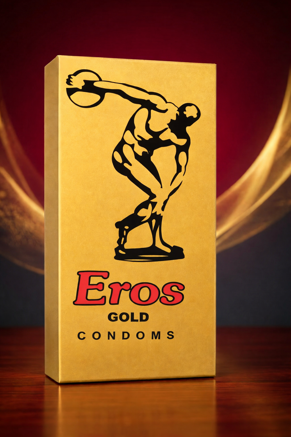 Eros Gold Dotted Condoms – Pack of 12, Lubricated for Enhanced Pleasure