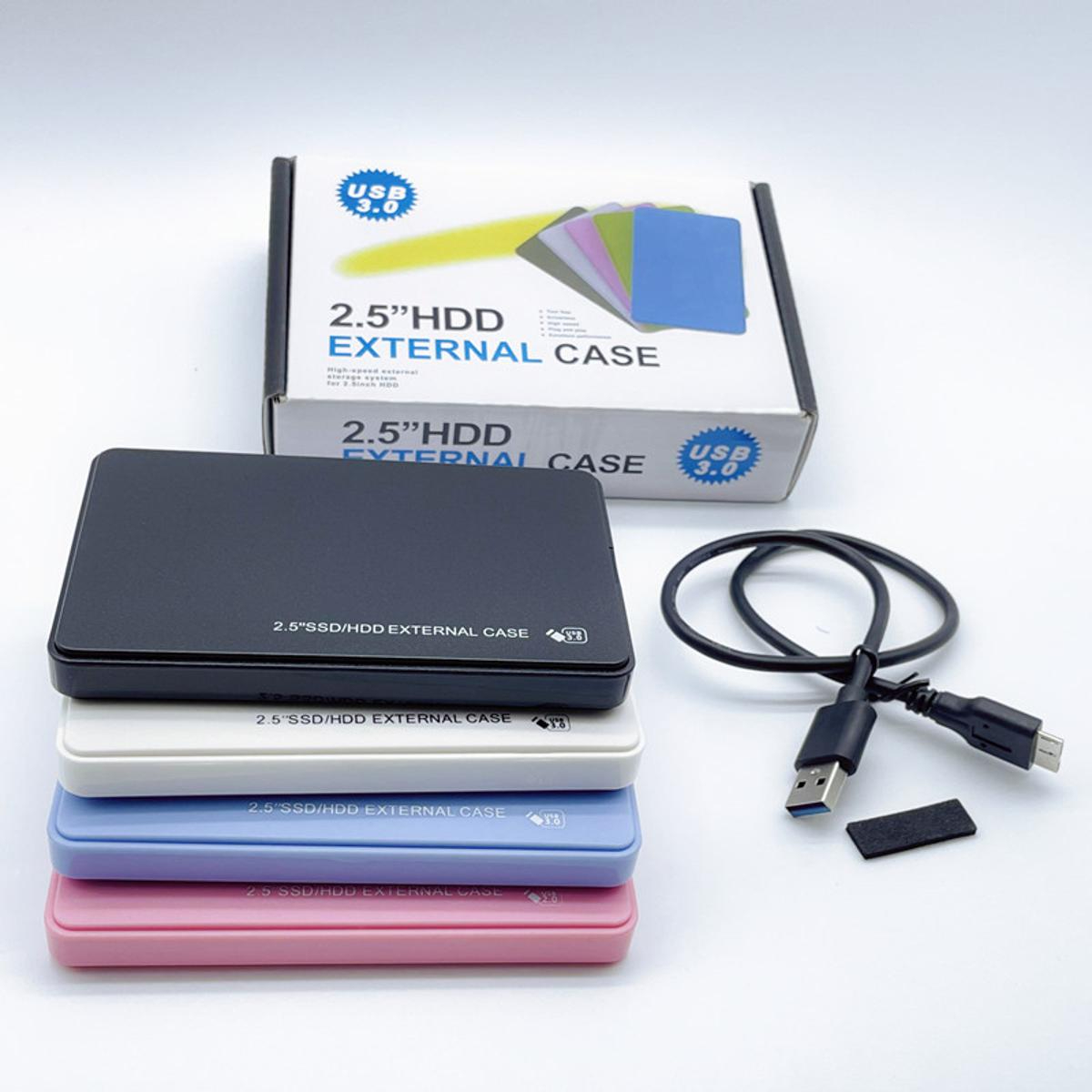 USB 3.0 External HDD + SSD Case, SATA 6Gbps Hard drive Case - HDD SSD 2.5 inch USB 3.0 Laptop Hard Drive Disk Drive Enclosure Case Caddy SATA External HDD + SSD