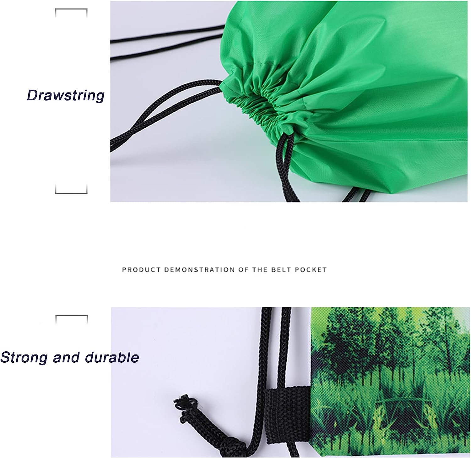 Parachute Waterproof Foldable Gym Bag Fitness Backpack Drawstring Shop Pocket Hiking Camping Beach Swimming Men Women Sports Bags