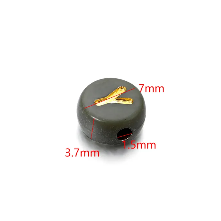 Pack of 100 or 200 or 300 or 400 or 500 or 1000 pcs Random Mixed Letter Acrylic Beads Flat Round Alphabet Charms Beads For Bracelet Necklace Jewelry Making