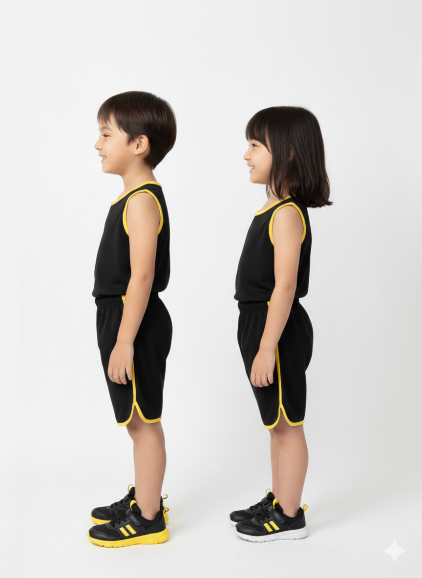 Kids Lightweight Sando Shorts Set 2 Pcs Set