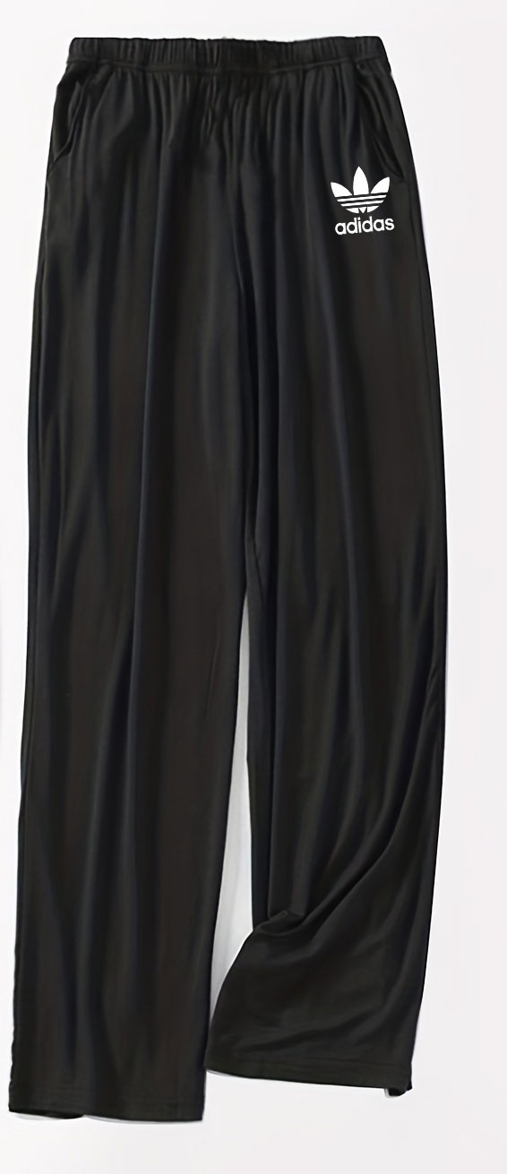 Summer Men's soft cotton jersey Solid Color Pajama Long Pants Trousers Elastic Waist Loungewear Sleep Bottom Men's Clothing