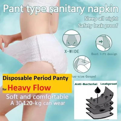 Disposable Period Panty, Postpartum panty, Women Period Underwear, Sanitary  Napkin, Menstrual Pads, Period Pads