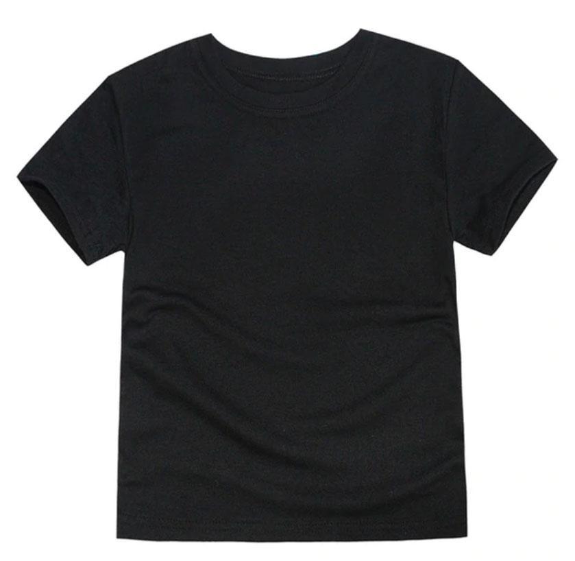 Round Neck Plain T-shirt For Kids