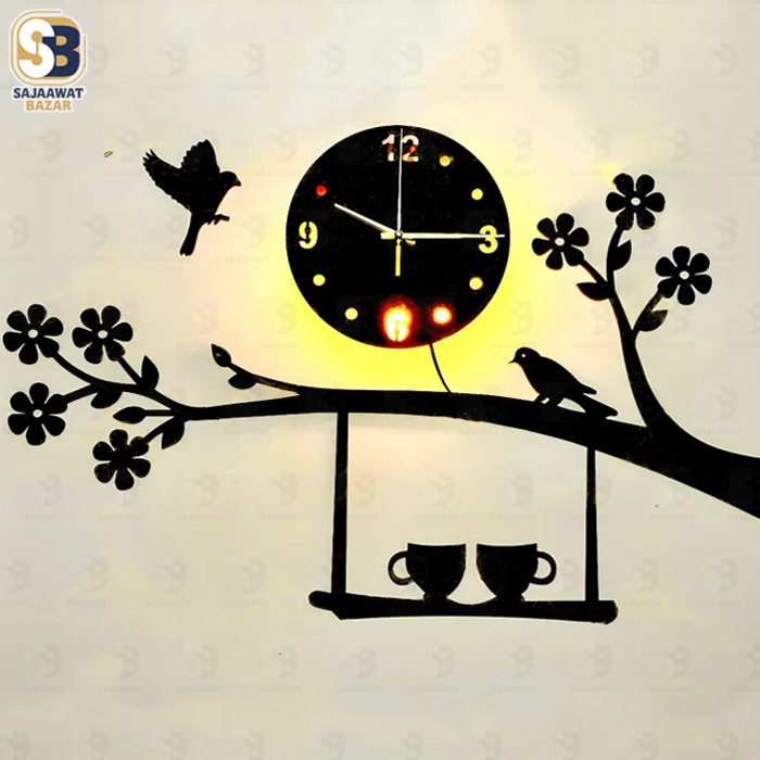 Sajaawat Bazar High quality wooden wall clock | Premium design wall clock | Premium wooden wall clock I Clocks I Clocks For Wall I Clock For Room I Clocks Wall Stylish I Clocks I Decorating items I Decoration I Decorating item for bedroom