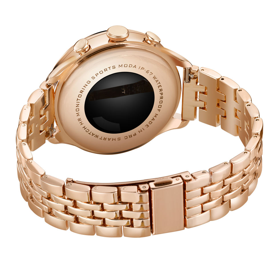 Smart Watch For Girls Gen9 – HD Display 1.3" Screen, Bluetooth Calling, Dual Straps (Rose Gold, Premium Design)