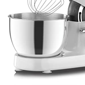 Black & Decker 1000W Stand Mixer, White/Silver - Sm1000-B5, Mixed Material