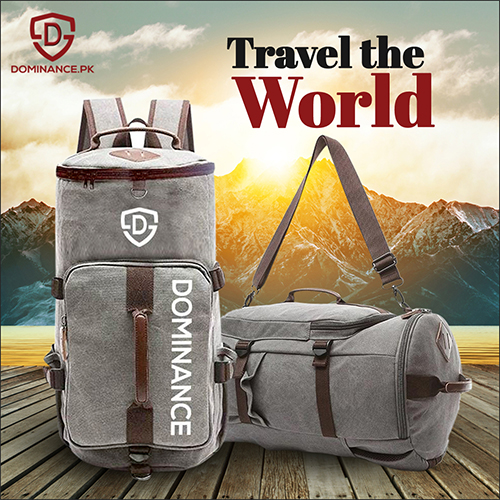 Dominance 45L Travel & Hiking Backpack for Men & Women – Waterproof Trekking Bag, Multi-Purpose Weekend Luggage & Tour Bag (Grey & Black)