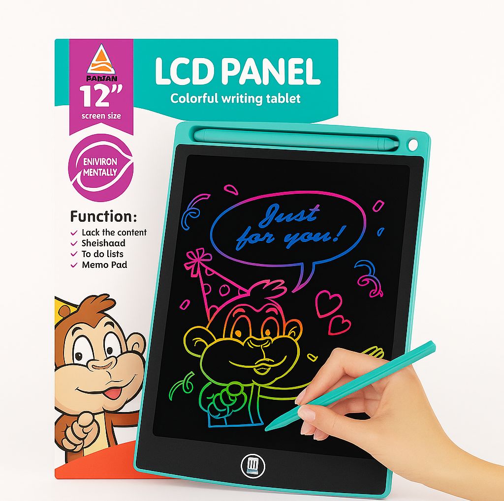 12-Inch LCD Writing Tablet for Kids | Erasable Digital Drawing Pad | Single & Multi-Color Doodle Board | Educational Learning Toy | Best Gift for 3-8 Year Old Boys & Girls