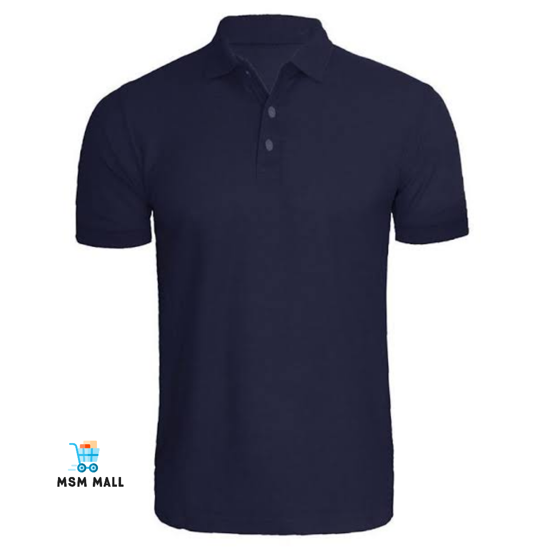 Mens navy polo shirt best sale