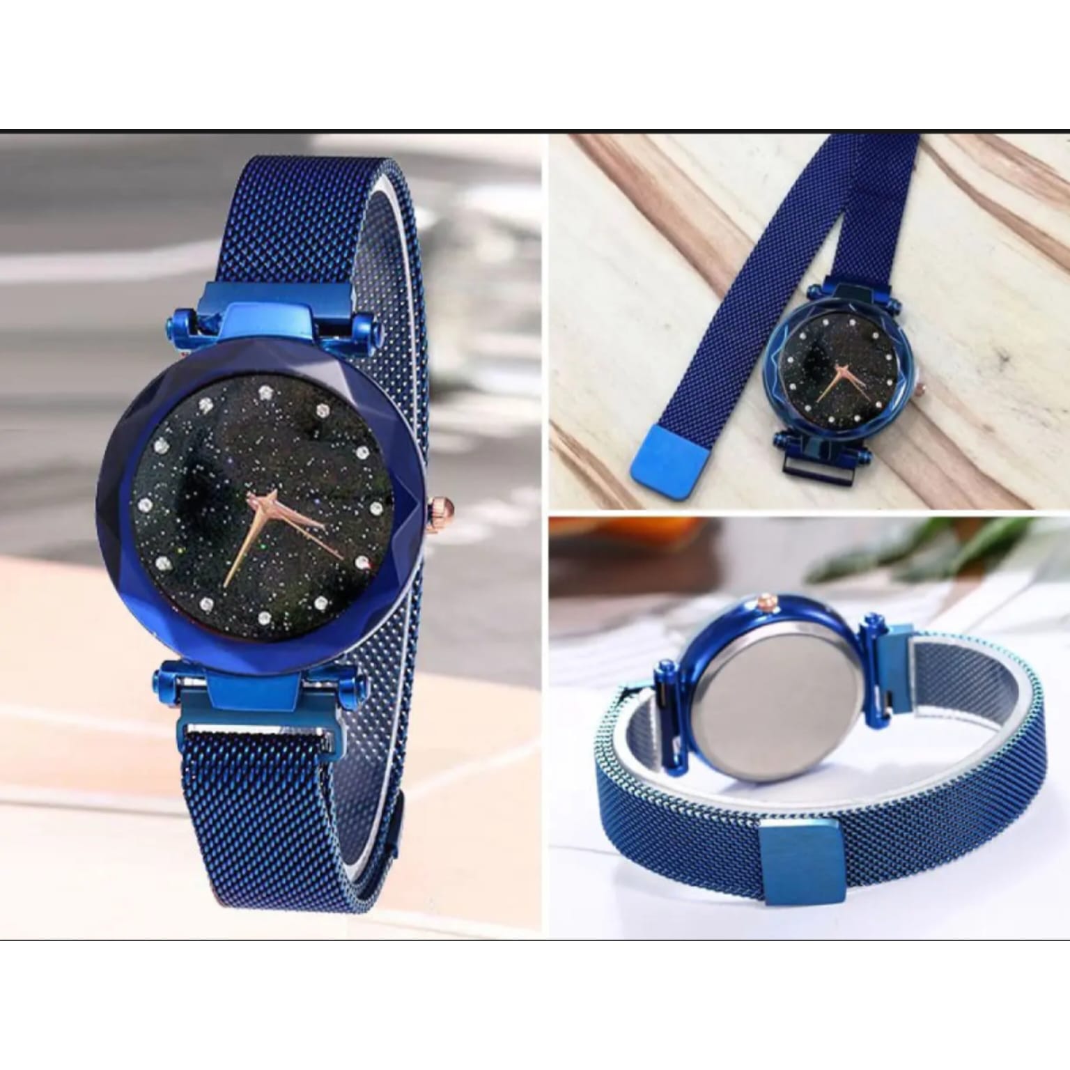 Watch for Girls | Women Watch | Fashion House 786 Starry Sky Analog Watch | Magnetic Mesh Strap Magnet Buckle | Luxury Ladies Wrist Watch | Fashion Watch for College Office Daily Wear | Gift for Girls