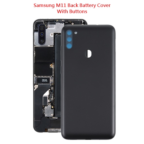 Samsung M11 Back Panel Replacement with Side Buttons , Back Battery Cover for Samsung M11