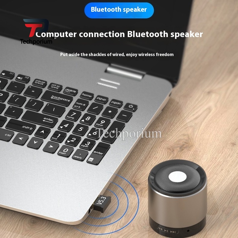 5.3 Bluetooth Dongle USB Car Bluetooth Music Receiver Bluetooth Adapter for PC Laptop Car Audio Audio Receiver Transmitter HD Sound Bluetooth Adapter AUX Receiver