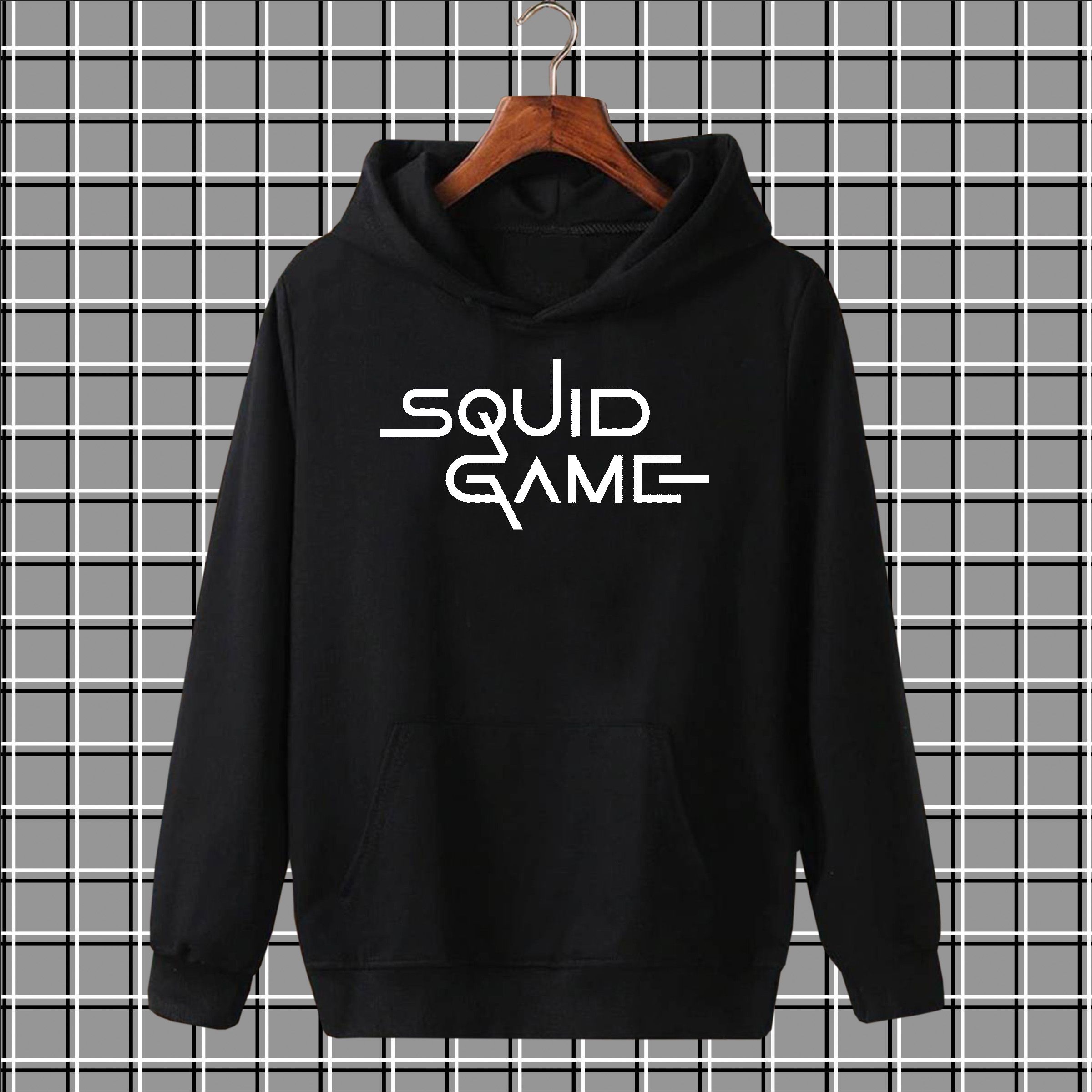 Squid game print High quality imported casual printed kangro hoodies for men pullover