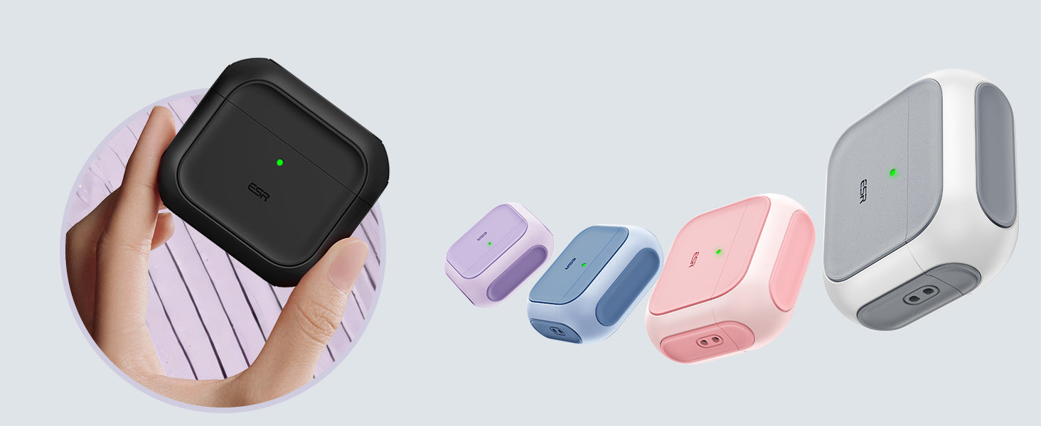 ESR AirPods 4 Orbit Hybrid Case with HaloLock Protective case with magnetic lid and shock-absorbing core 64 472ebf16ca63de33699738ff55b77de7