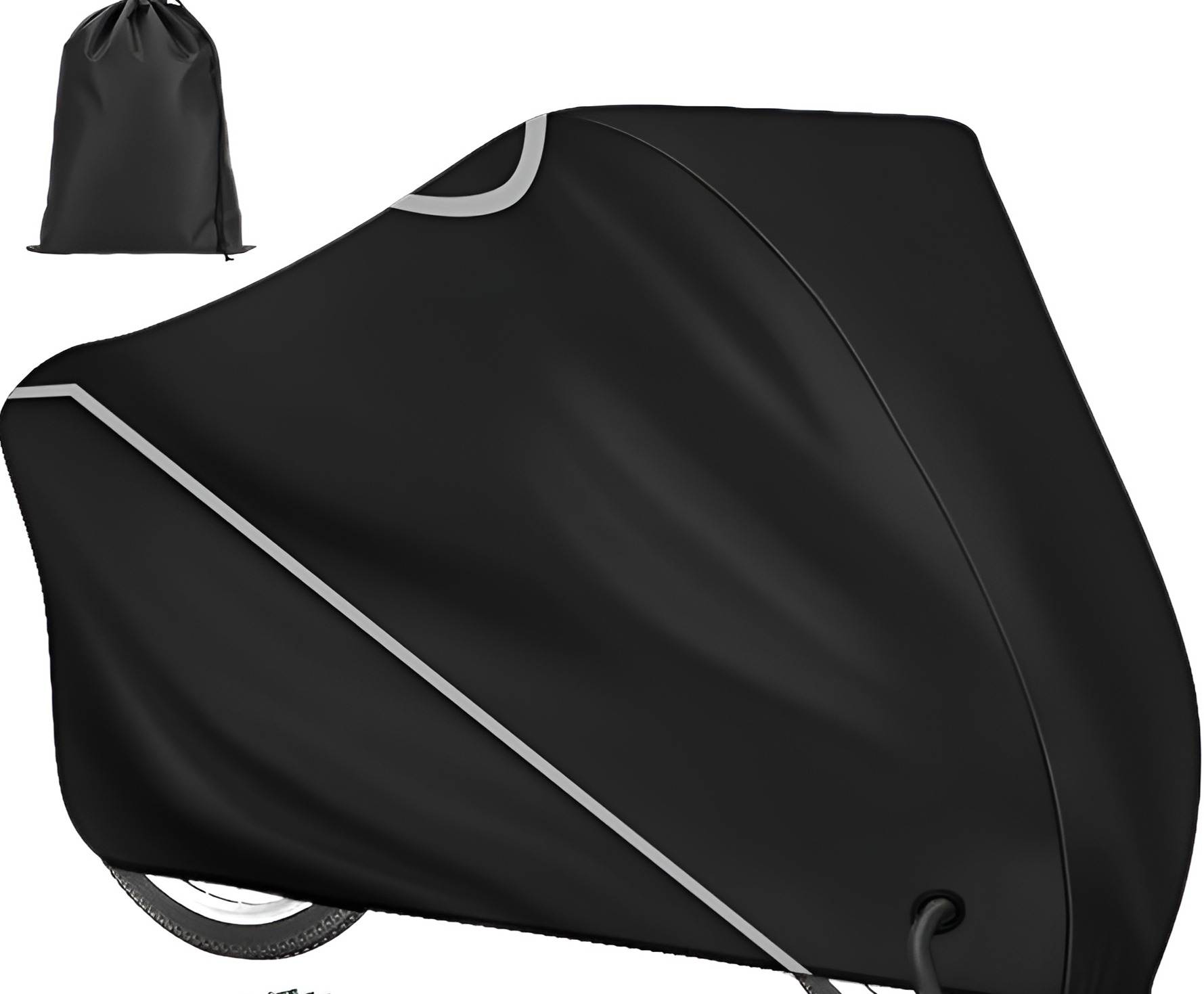 Full Size Scratch & Water Proof 70 / 125 cc Bike / Motorcycle - Anti Scratch Waterproof & Dust Proof Bike Cover With Storage Bag - 42inch/W X 83inch/L.