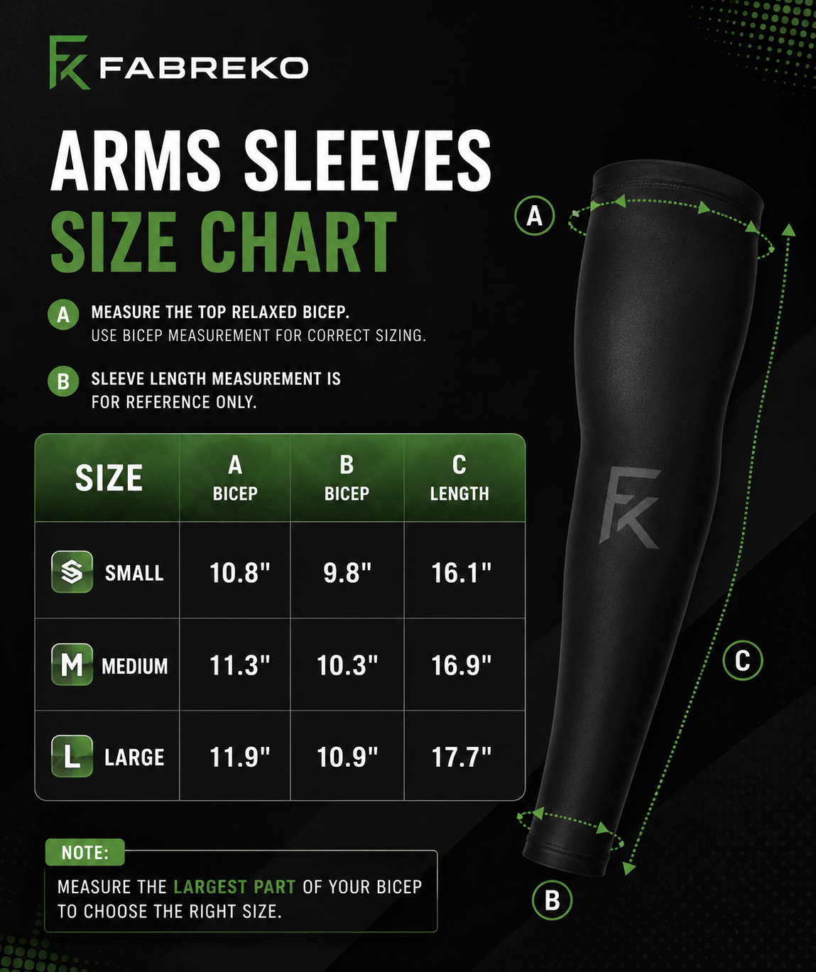 FABREKO Premium Sports Arm Sleeves – UV Protection & Compression
