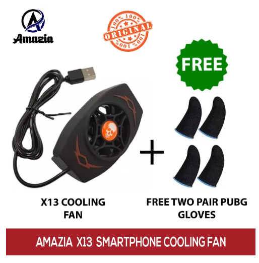 X13 Mobile Cooling Phone Radiator Fan | Phone Game Cooler System Cooling Fan | PUBG Gamepad Trigger Controller For Gaming All Smart Phone Devices price in Pakistan