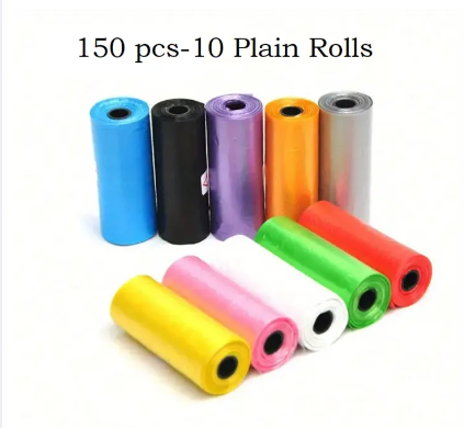 10 Rolls of Baby Diaper Diaper Disposal Bag Rubbish Bags Pet Dog Poo Waste Bag Rolls Garbage Pets Wastage Bags