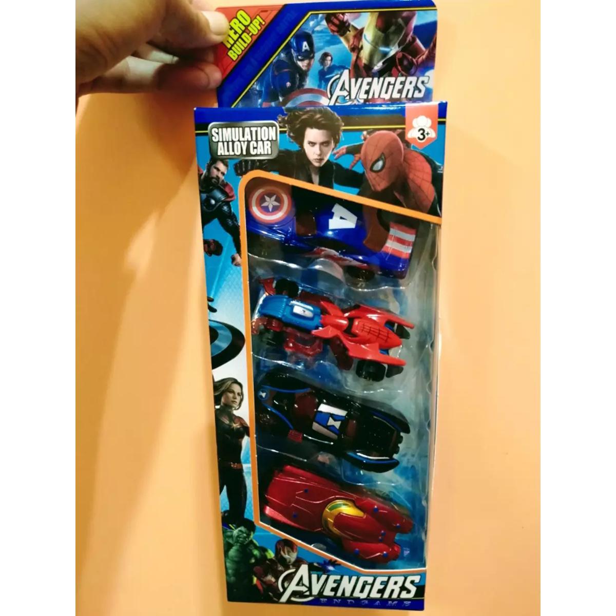 Hotwheels Avengers Alloy metal Cars 4 PC Set