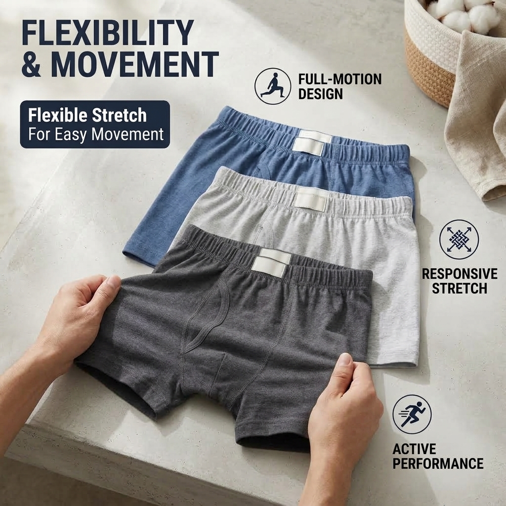 Code Boxers For Men Cotton Underwear Soft Breathable Comfortable Boxer Shorts For Men & Boys Everyday Wear