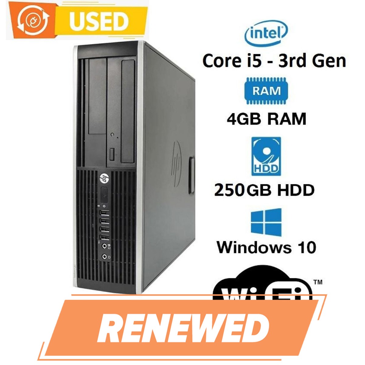 Renewed 00 Sff Desktop Computer Intel Core I5 3rd Gen 4gb Ddr3 250gb Hdd Windows 10 Wifi Buy Online At Best Prices In Pakistan Daraz Pk