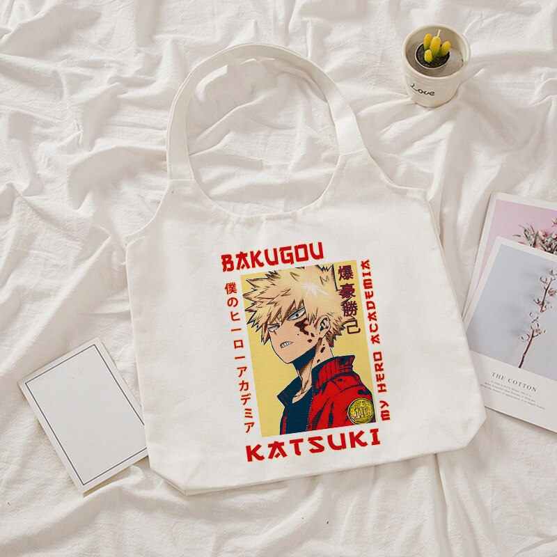 Tote Bag Hero Academia, Bakugo Tote Bag, Shopper Bakugo, Shopping Bag