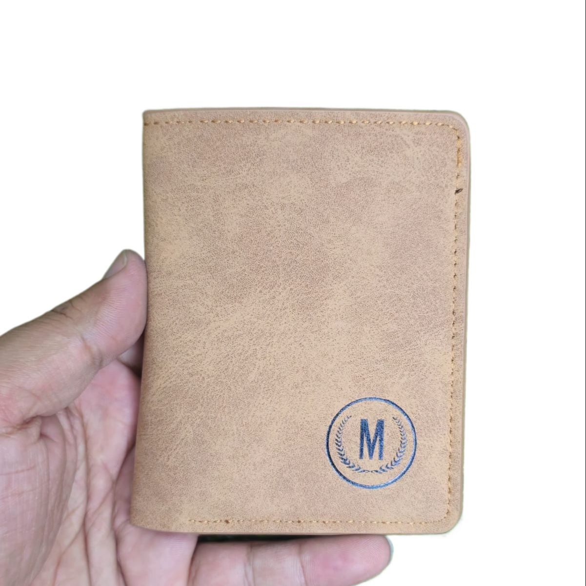 GU-II Male Short Thin Man Purse Wallet Retro Student Cross Leather Purse Young Men's Personality Tide